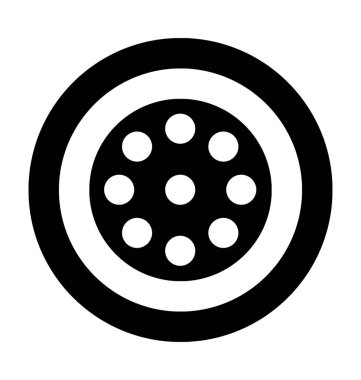 Karpuz düz vektör simgesi