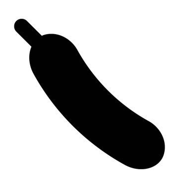 patlıcan düz vektör simgesi