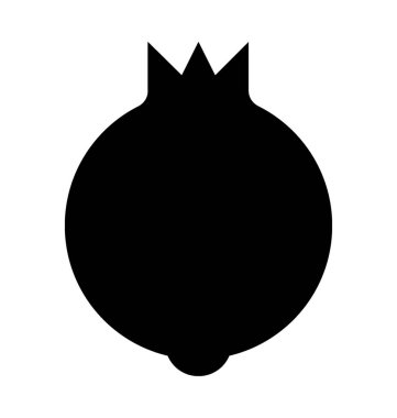 Nar düz vektör simgesi