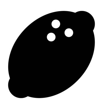 limon düz vektör simgesi