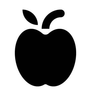 Apple Düz Vektör Simgesi