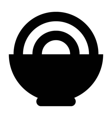 Aperatifler düz vektör simgesi