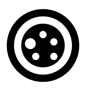 çerez düz vektör simgesi