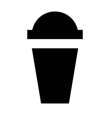 İçki düz vektör simge götürün