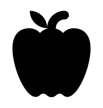 Apple Düz Vektör Simgesi