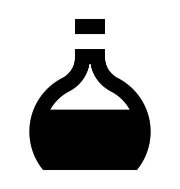 şarap şişesi düz vektör simgesi