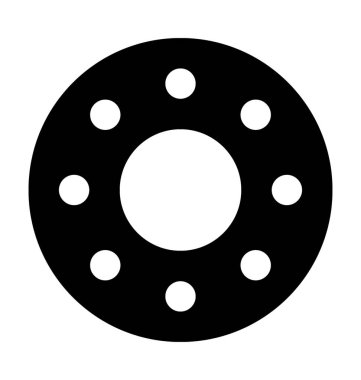 donut düz vektör simgesi