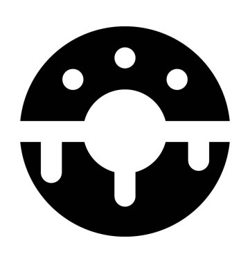 Halka düz vektör simgesi