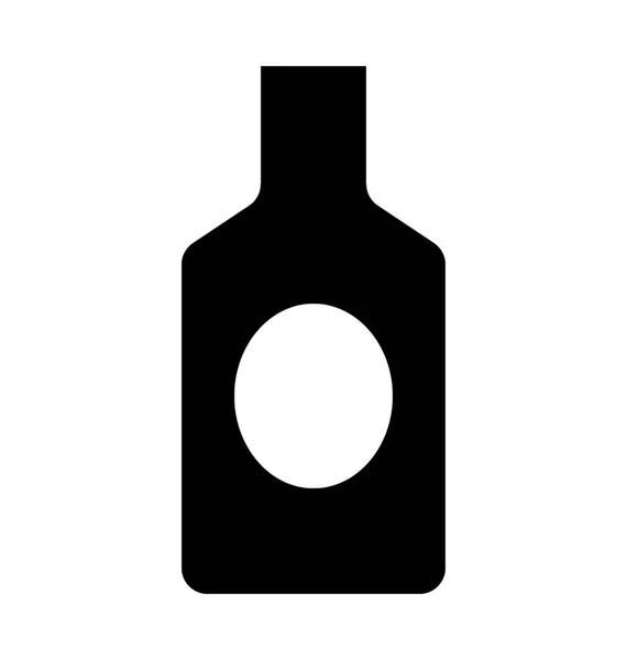 Flache Vektorsymbole Für Alkoholische Getränke — Stockvektor