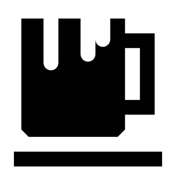Чашка Чаю Плоска Векторна Піктограма — стоковий вектор