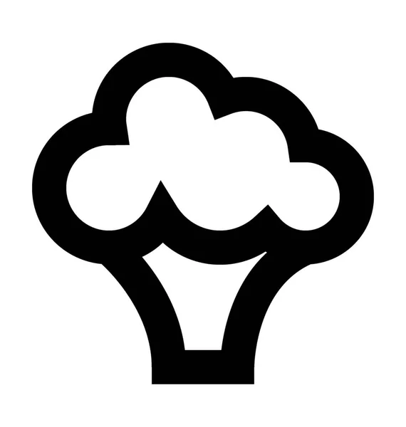 Broccoli Flat Vector Icon — Stock Vector