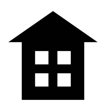 Daire düz vektör simgesi