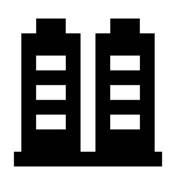 Daireler düz vektör simgesi