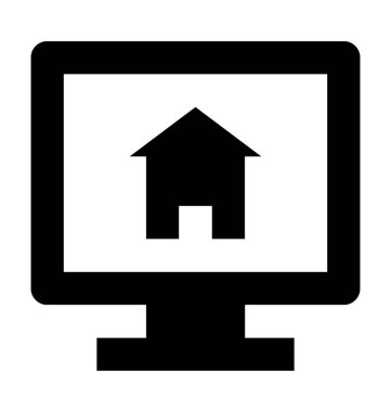 Online özellik düz vektör simgesi