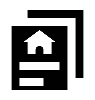 Özellik kağıtları düz vektör simgesi