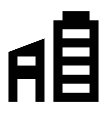 İkamet Flats düz vektör simgesi