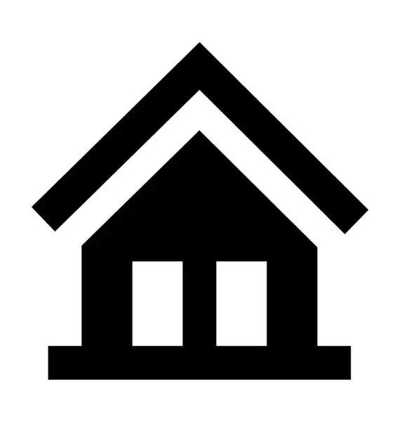Home Flat Vector Icon — Stock Vector