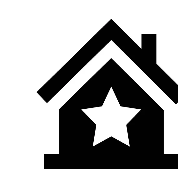 House Flat Vector Icon — Stock Vector