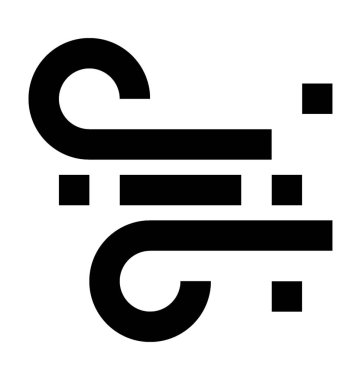 Rüzgar düz vektör simgesi