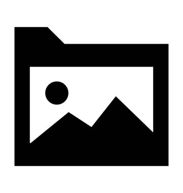 Fotoğraf albümü düz vektör simgesi