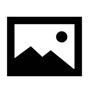 Resim düz vektör simgesi