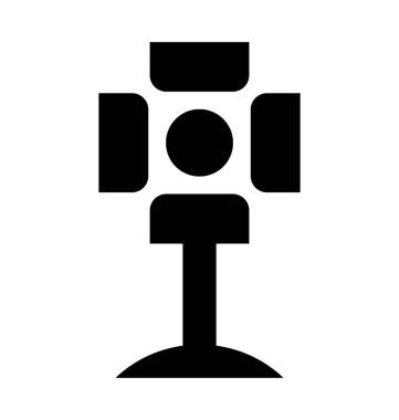 Spot düz vektör simgesi