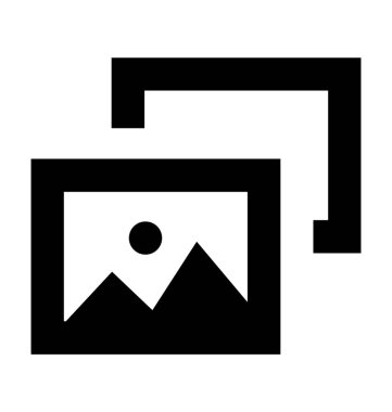 Fotoğraf çerçeveleri düz vektör simgesi