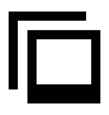 Mobil Galerisi düz vektör simgesi