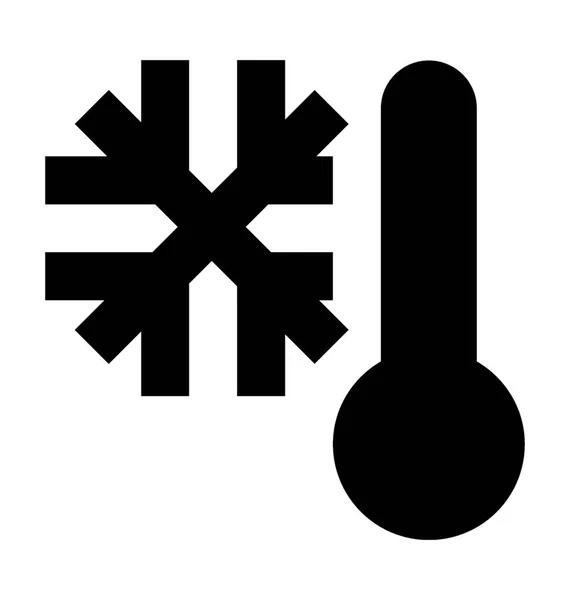 Low Temperature Flat Vector Icon — Stock Vector