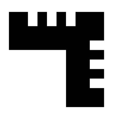 cetvel düz vektör simgesi 