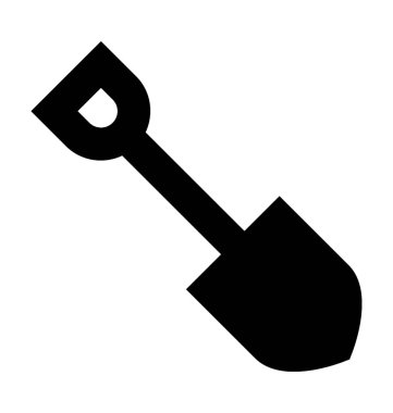 Maça düz vektör simgesi 