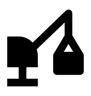 Kanca düz vektör simge kaldırma 