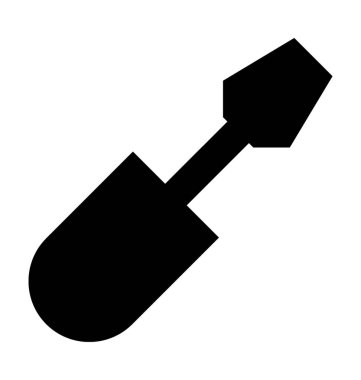 Tornavida Düz Vektör Simgesi