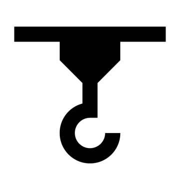 Vinç Lifter düz vektör simgesi 