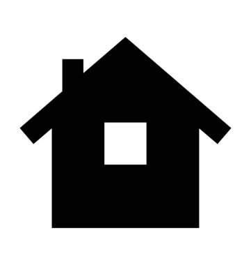 ev düz vektör simgesi 