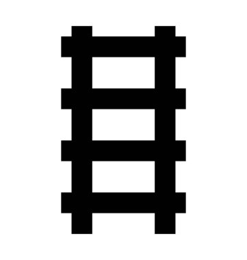 Merdiven düz vektör simgesi 