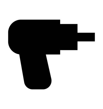 Matkap düz vektör simgesi 