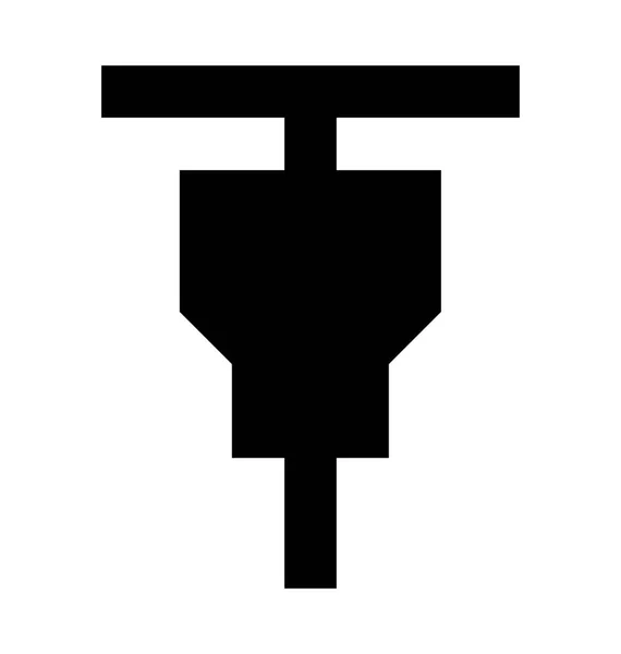 Gimlet Maschine Flache Vektor Symbol — Stockvektor