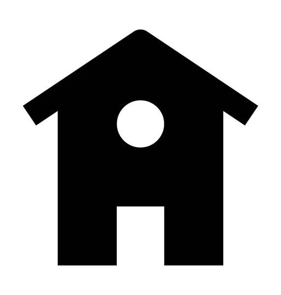 Haus Flache Vektor Symbol — Stockvektor