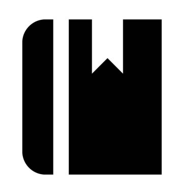 kitap düz vektör simgesi