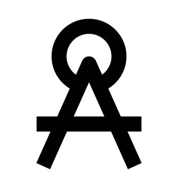 Bölücü düz vektör simgesi