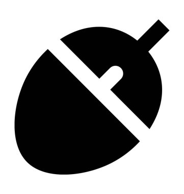 Bilgisayar fare düz vektör simgesi