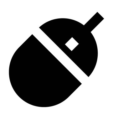 Bilgisayar fare düz vektör simgesi