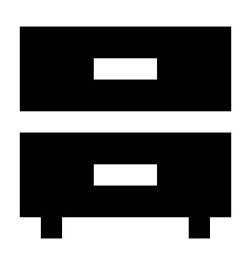 Çekmece Düz Vektör Simgesi