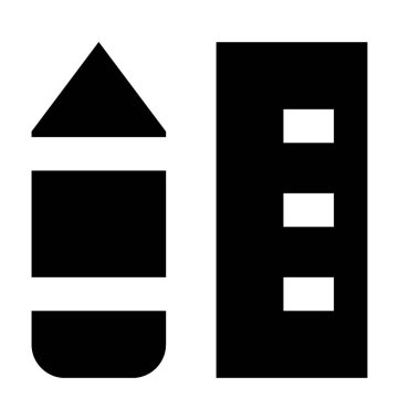 İleti örneği düz vektör simgesi