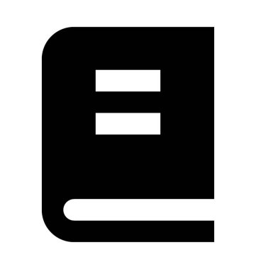 kitap düz vektör simgesi