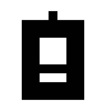 Pil Düz Vektör Simgesi