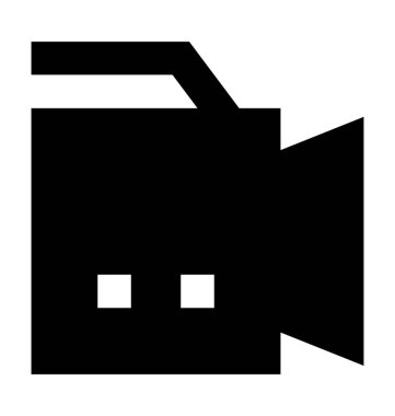 Çekim kamera düz vektör simgesi