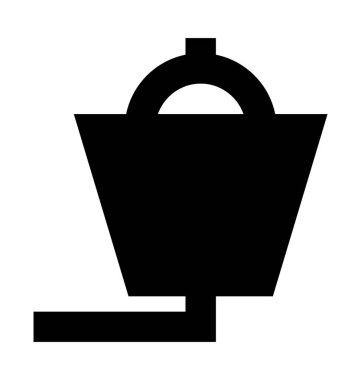 Tavan ışık düz vektör simgesi