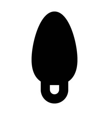 Ampul Düz Vektör Simgesi